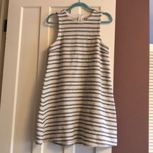 Loft tank dress, tweed-like fabric sz M
